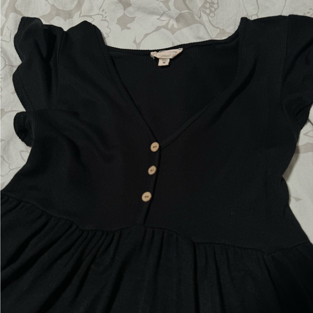 Black mini dress. Very soft fabric. Worn only once